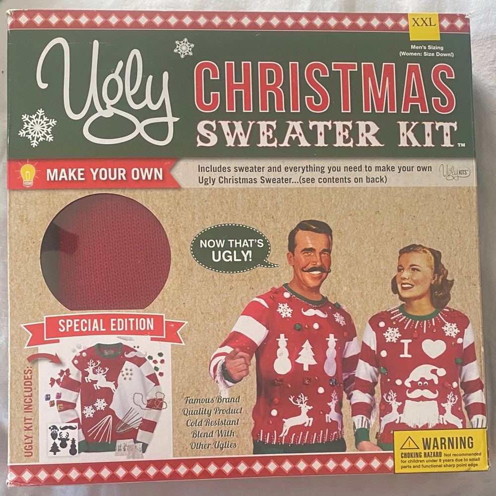Christmas Sweater Kit - Red Crewneck